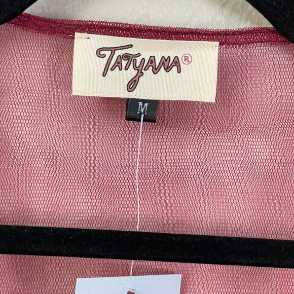 NEW Tatyana Womens Medium Sheer Tulle Top Retro Rockabilly Pinup - Picture 3 of 10